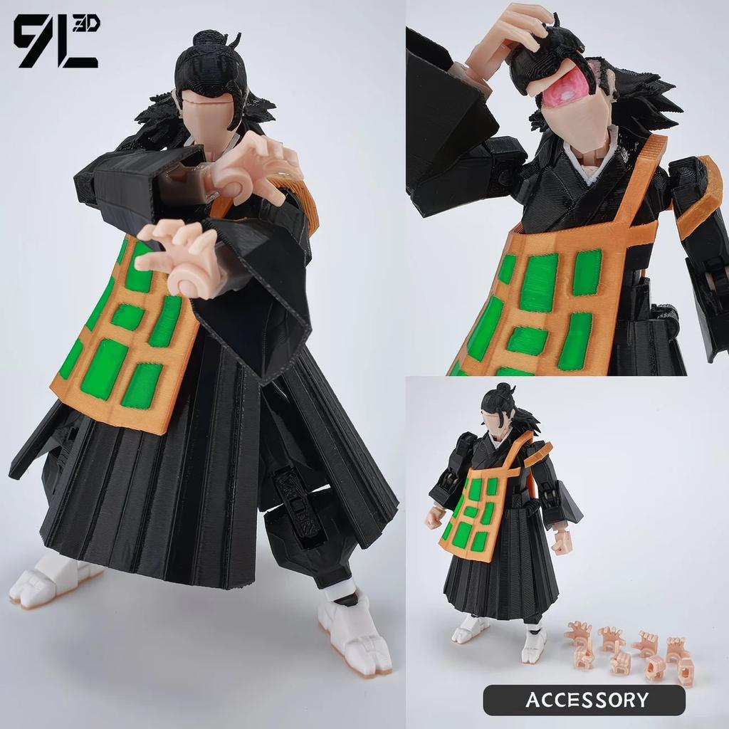 Jujutsu Kaisen 9L 3D Print Gojo Satoru Geto Suguru Anime Action Figure Choso Fushiguro Toji Model Toy Boys Collection