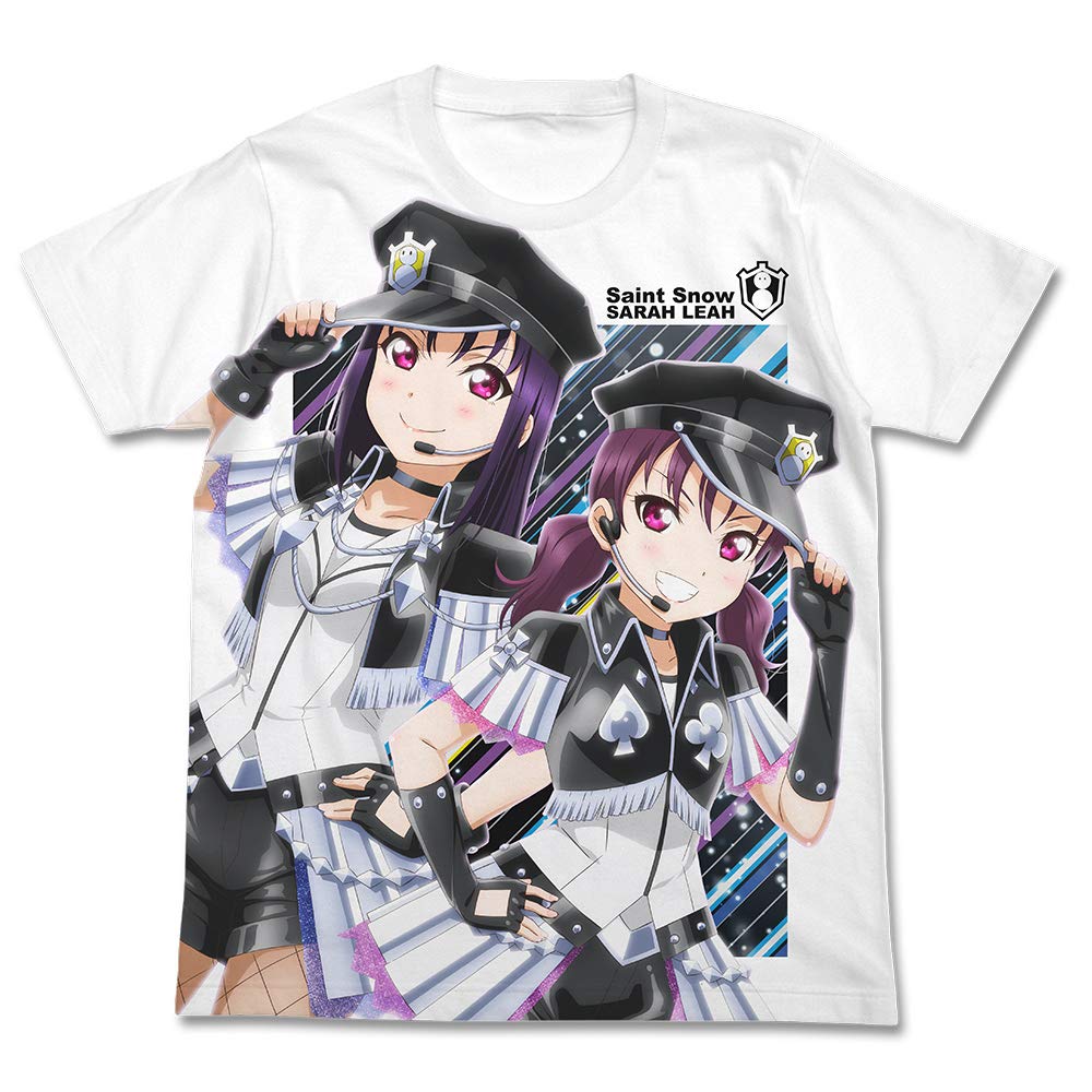 

Футболка с принтом COSPA Love Live Sunshine SainT Snow, размер XL, БЕЛАЯ, хлопок