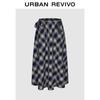 UR Women's Retro Plaid Lace-up Half Skirt