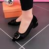 Mesh Breathable Summer New Shallow Mouth Low Heel Shoes Hollow Pointed Large Size Comfortable Single Shoes