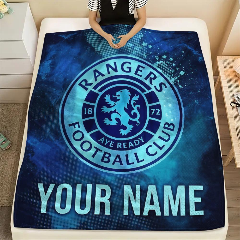 Custom Name Rangers Flannel Blanket, High Quality Comfortable for All Seasons, Home Decor, Warmth and Comfort
