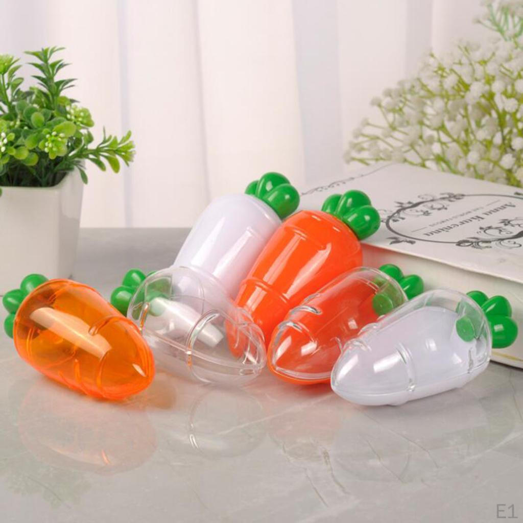 10 Pieces Plastic Carrot Shape Candy Boxes Party Gift Favor