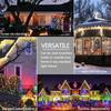 12M 100LED Solar Powered Fairy String Light Christmas Holiday Party Outdoor Garden Decor