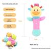 EarthMama Animal Hand Rattle Toy with BB Device - Early Education & Soothing Doll for Infants