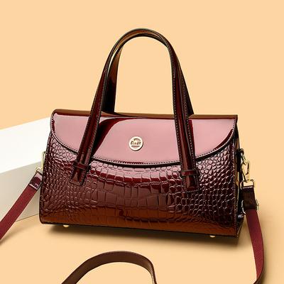 Sac à main simple élégant et à la mode en cuir véritable sac à bandoulière