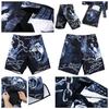 MMA UFC Chinese Tiger Dragon Lion Muay Thai Shorts Pants Kickboxing Boxing Unisex Men Women Kid Quick Dry Print Elastic Training