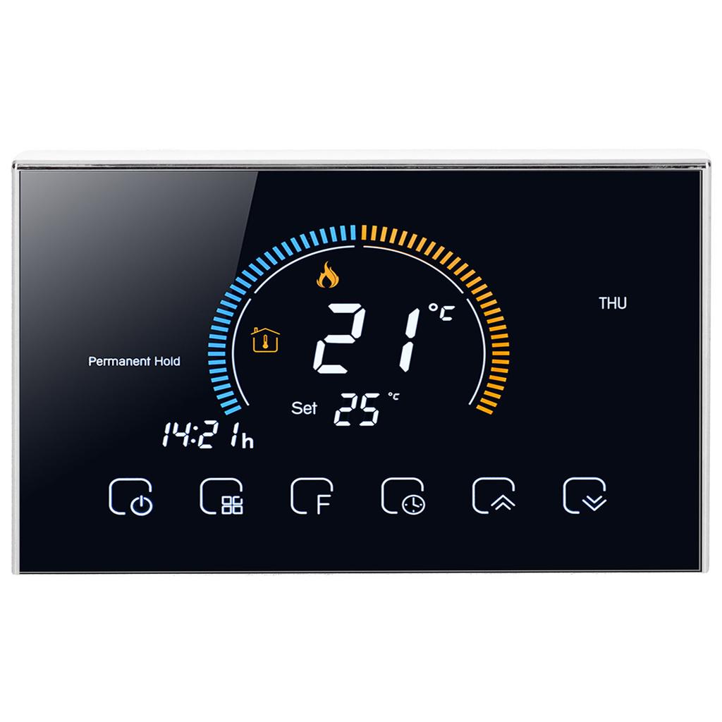 Intelligent Thermostat with LCD Temperature Controller for Home Water Heating AC95240V(BHT8000GABlack )