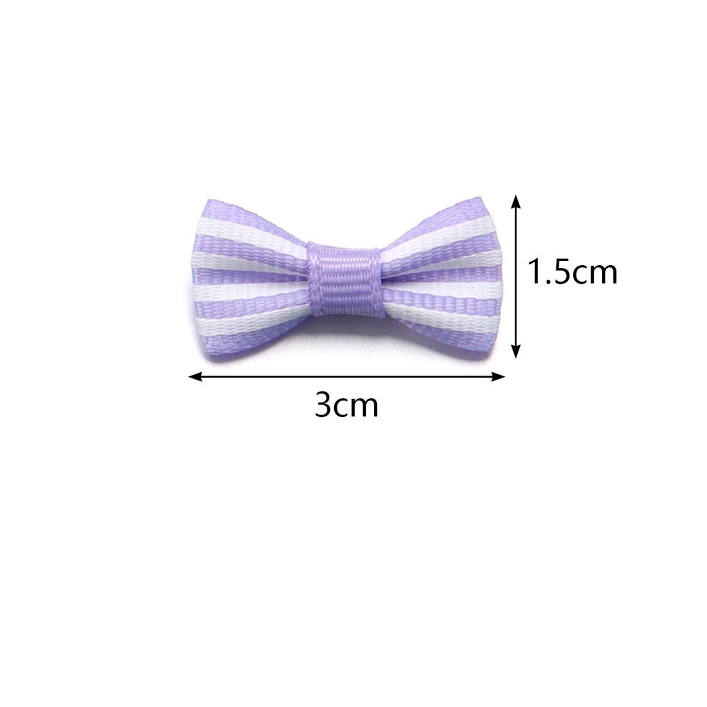 50pcs/Lot Striped Bows Polyester Ribbon Bows Handmade Bows For Jewelry Making DIY Hair Clip Headband Clothing Crafts Decoration