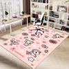 1 Stück tokidoki Valentinstag Teppich rutschfest Polyester Fußmatte für Büro.Schlafzimmer