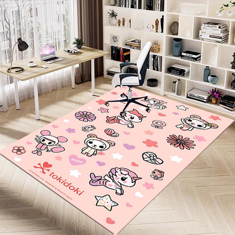 1 Stück tokidoki Valentinstag Teppich rutschfest Polyester Fußmatte für Büro.Schlafzimmer