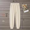 GAGN Women's Slim-Fit Heavy Cotton Sweatpants in Apricot - New 2025 Spring & Autumn Casual Sports Trousers