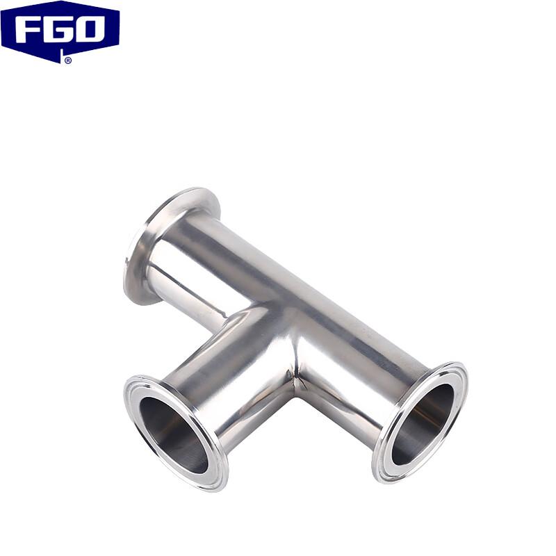 FGO 316L Stainless Steel Hygienic Quick Clamp Tee 12.7mm
