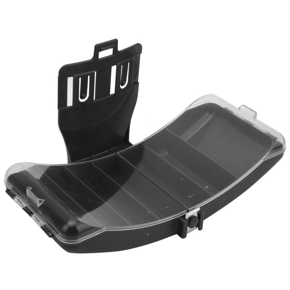 Portable With Belt Waist Fishing Box Black Lightweight Fishing Bait Tackle Box Plastic Fishing Tackle Storage Box Hook Storage