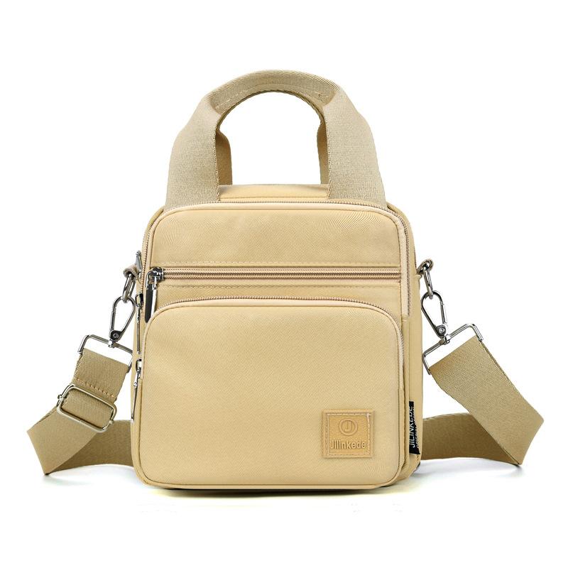 Women's Multifunctional Nylon Backpack Solid Color Shoulder Bag Crossbody Bag Commuter Handbag