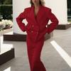European and American Fashion Temperament Long sleeve Blazers Skirt sets Suit Jacket and Skirt Set