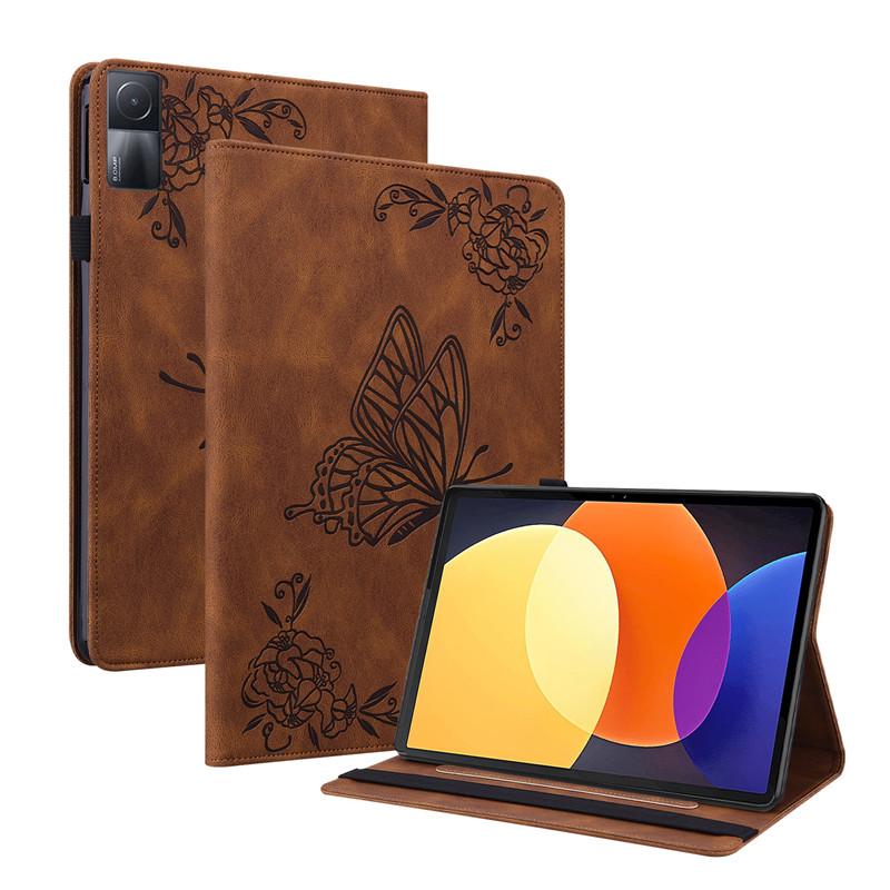 Tablet Case Funda For Redmi Pad SE 2023 Case Imprinted Tree PU Leather Stand Back Silicone Shell For Xiaomi Redmi Pad SE 11 Cover