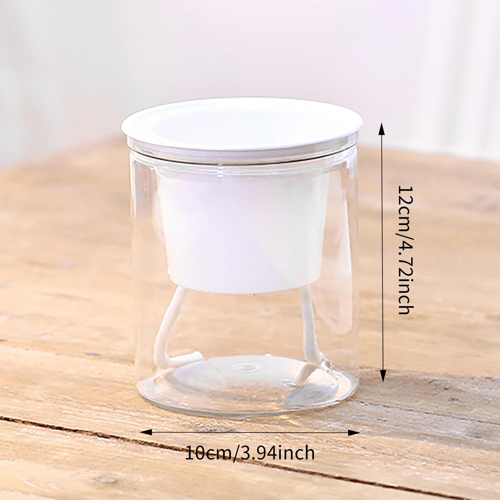 

Автоматичний водопоглинаючий пластиковий гідропонний квітковий горщик Суккулентний квітковий горщик білий