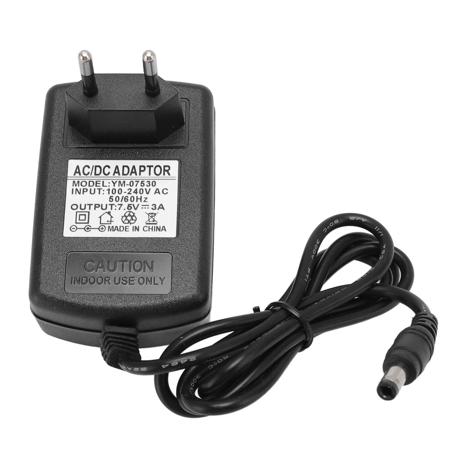 

7.5V 3A адаптер питания зарядное устройство шнур питания 5.5x2.5mm для динамика бытовой электроники EU вилка