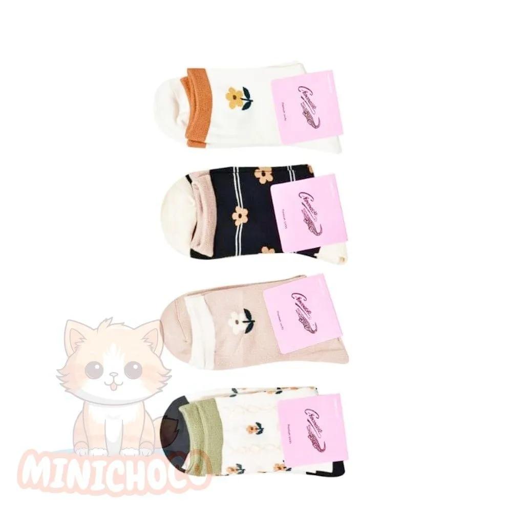 Mini Choco mid-calf socks, cost-effective socks, women s mid-calf socks, ladies  Crocodile Flow mid-calf socks 24cm Random Shipping (5 Pairs)