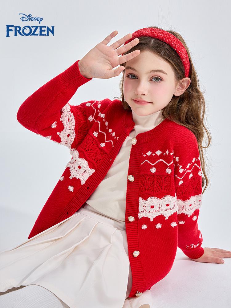 Casaco Cardigan de Malha para Meninas Disney - Primavera 2026 Manga Longa