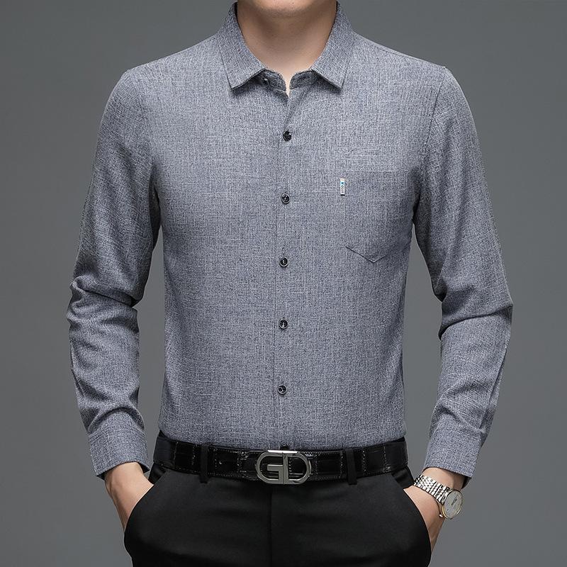 Men's Long Sleeve Shirt Business Casual Men's Shirt