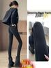 Women's Fleece-Lined High-Waisted Leggings: Warm, Slimming, Elastic, Plus Size, Suitable for Autumn/Winter, Yoga, Tapered Sports Pants.