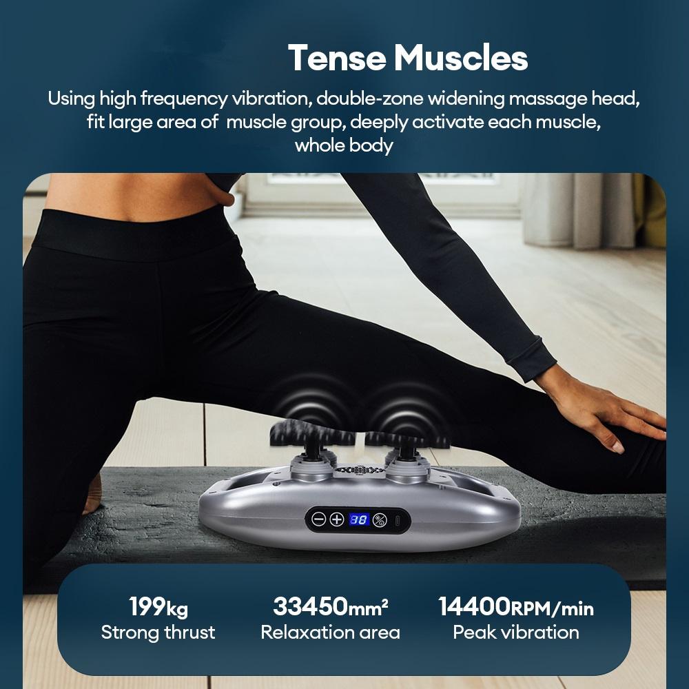 66-head Fascia Gun High Frequency Vibration Body Massage Gun Back Massager Waist Massager Neck Shoulder Thigh Fascia masajeador