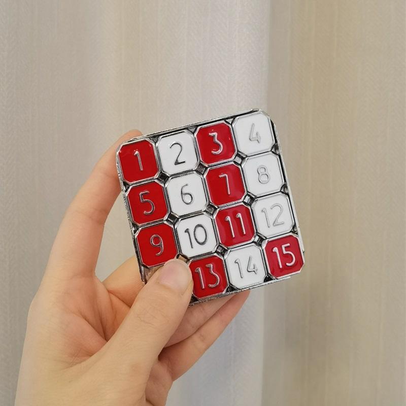 1-15 Metal Number Slide Game Brain Game Games Exercise The Brain Educational Plaything Developing For Kids Huarong Road Toys