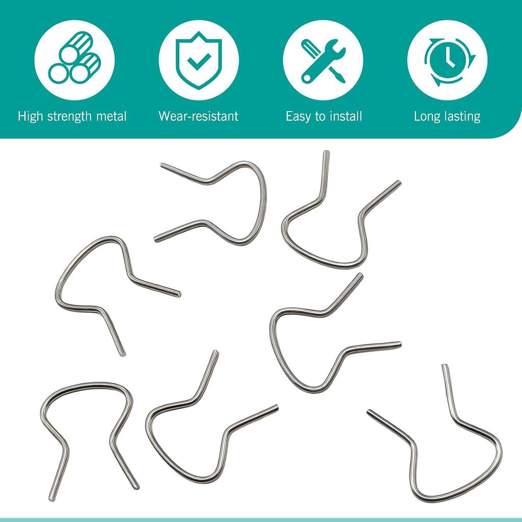 20PCS Car Window Crank Retainer Clips, 76980 Window Handle Retainer Clip Assortment,Door Window Crank Handles Metal Retaining Clips, Universal for