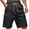 Fashion Men's Work Trousers Summer Men's Bamboo Linen Beach Casual Shorts