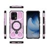 For Oppo Reno13 5G (Global) Magnetic Case Rotating Metal Kickstand PC + TPU Phone Back Cover