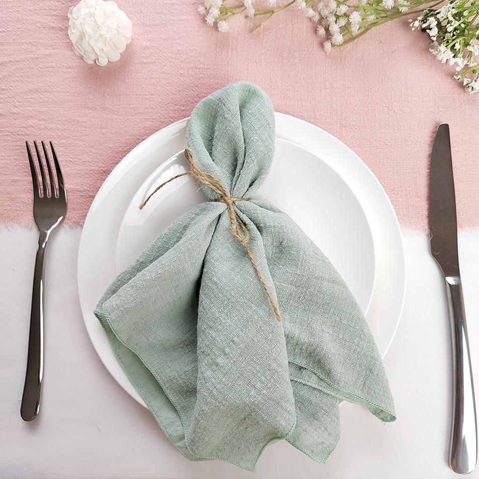 Set of 50 Cotton Cloth Napkins Gauze Fabric 30x30 Cm Factory Outlet Wedding Decor Everyday Use Dinner  Tea Towel Table  Village