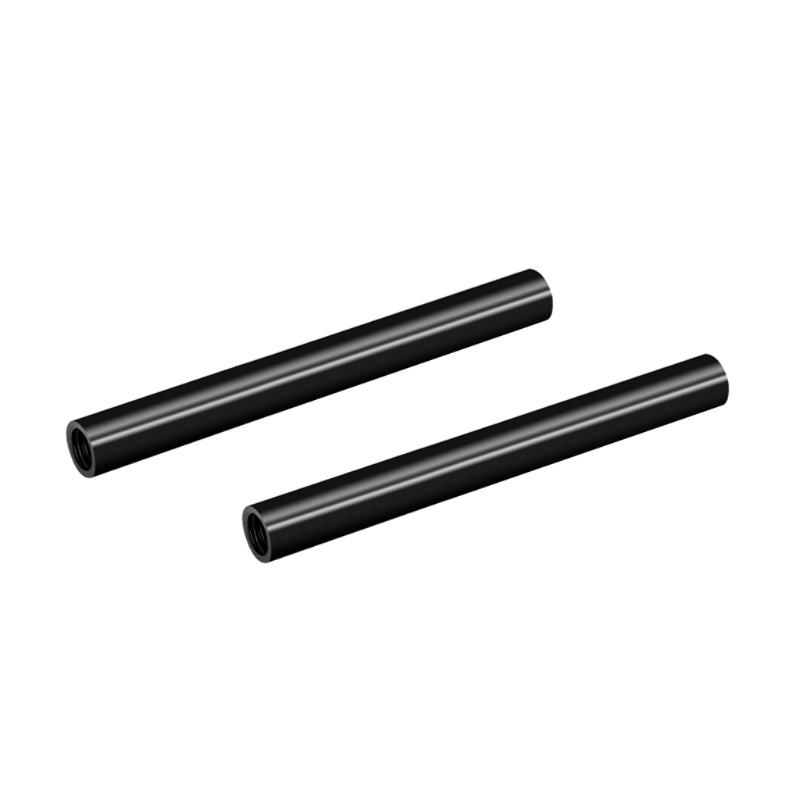 2 pezzi Alluminio 15mm Asta per Binario Camera con Filettatura Femmina M-12 per Rig Camera DSLR 15mm Spalla Rig
