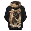 Cute Cat Graphic Hoodie Men Clothing 3D Kawaii Cats Printed Hoodies Kids Tops Women Harajuku Fashion y2k Pullovers Hooded Hoody