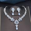 3Pcs Bridal Crown Jewelry Sets Luxury Tiaras and Earrings Necklace Set for Women Bride Wedding Dress Crown Sets Prom Gifts