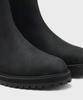Firenze Atelier [Vibram] Round Toe Basic Chelsea Boots 9703 [Natural Black]