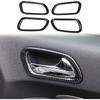 Crosselec Carbon Fiber Interior Door Handle Panel Cover Trim for Dodge Durango 2011-2020