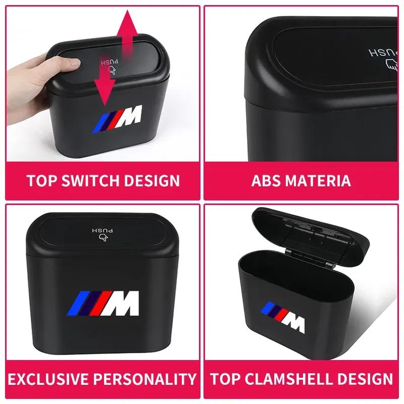 Portable Car Trash Pressing Type Trash Can For BMW M M2 M4 E46 E90 E60 F30 F10 E39 E36 F20 G30 G20 E87 E92 E91 E30 X1 X3 X5