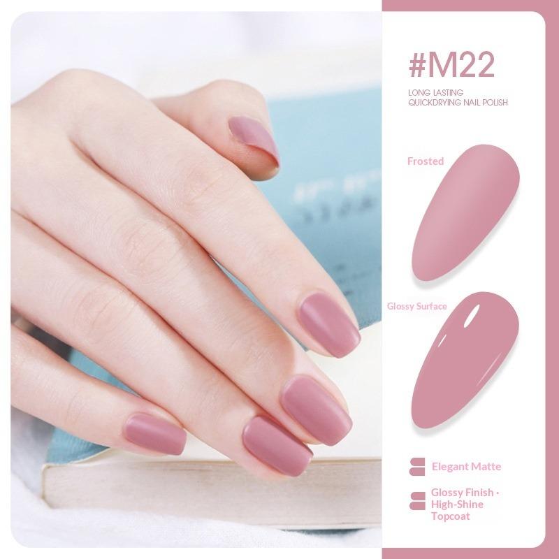 Colorful Nail Polish Matte, Long-lasting, Non-peelable, Quick-drying, Matte Nail Polish