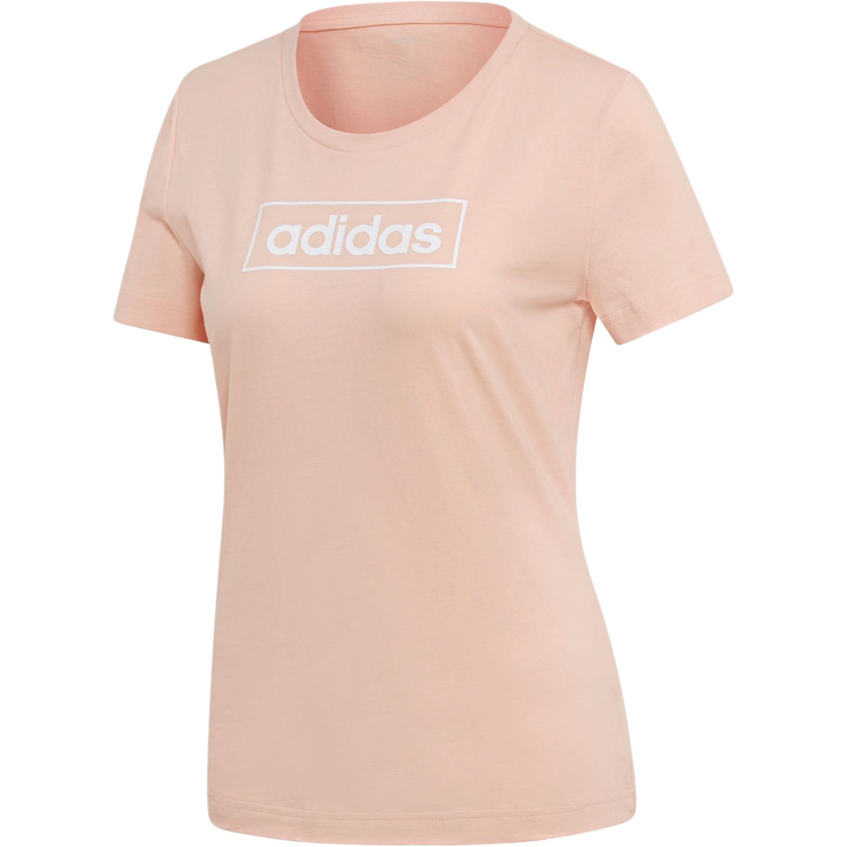 

Adidas T Shirts Women s Pink Crew Neck Moderate Straight Fit EI4584 M