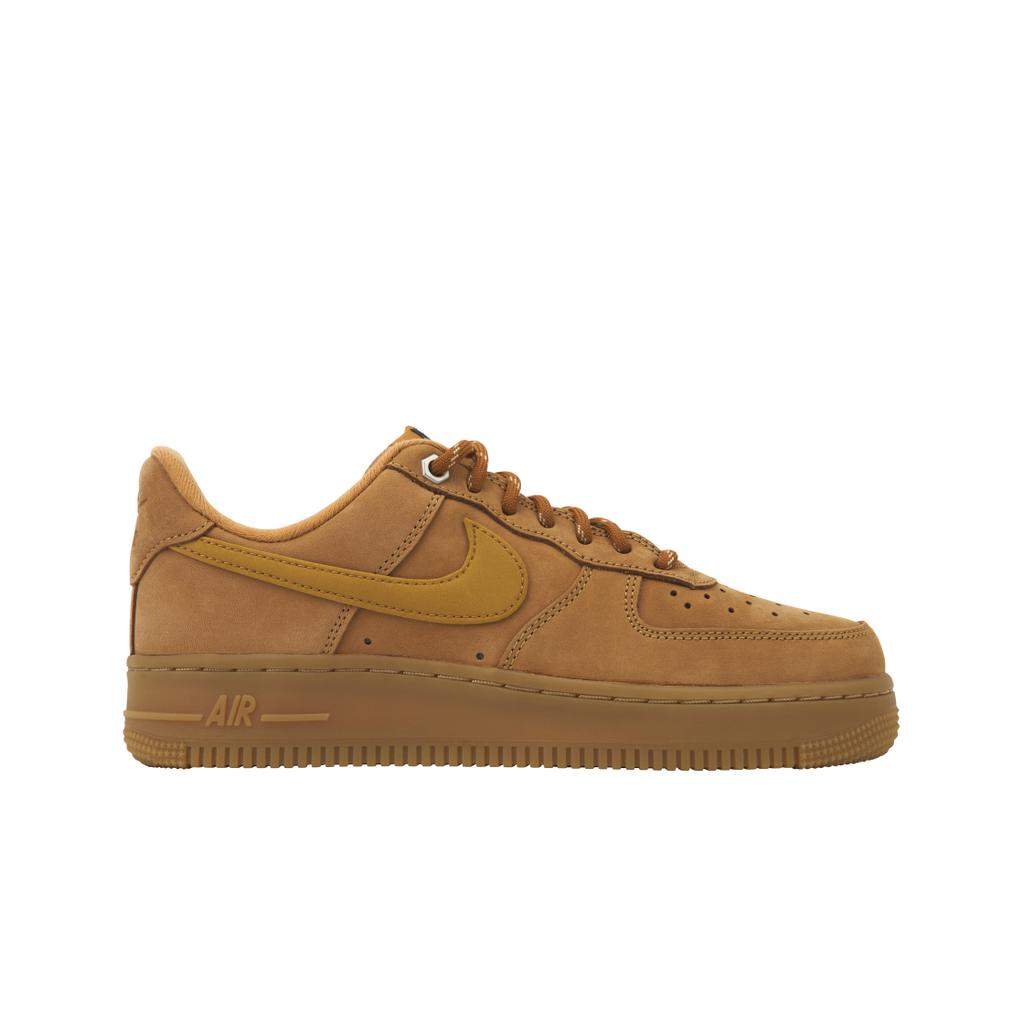 Nike Air Force 1 07 Flax Wheat Women Sneakers Brown Gum-Light-Brown Black FZ7372-200