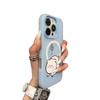 Magnetic Jelly Two-in-one Transparent Mobile Phone Protective Case Material Strong Magnetic Mobile Phone Case Simple Cartoon Fashion Trend