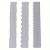 3pcs Irregular Edges Ruler DIY Making Carbon Steel Embossing Attractive Decorative Lightweight Card Making Tool