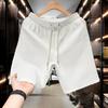 Summer New Men's Solid Color Casual Shorts Men's Large Size Loose Straight Sports Pants