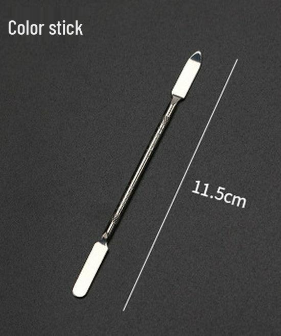 Stainless Steel Makeup Mixing Palette Set with Ring for Foundation and Stick Makeup
