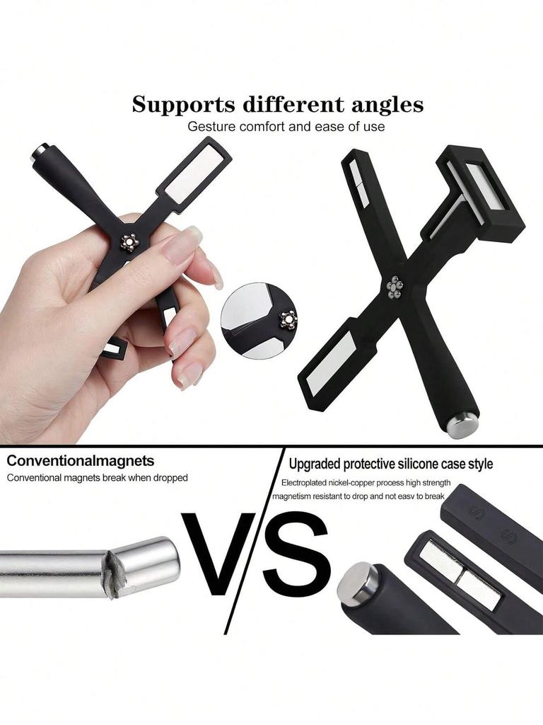 1 Stück Magnetischer Nagelstick 5 in 1 Kreuz Katzenauge UV Gelpoliermittel Magnet 9D 5D Linienstreifenmuster Salon DIY Nail Art Design Tool