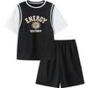 Balabala Boys' Short Sleeve Sport Set