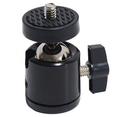 Metal Hot Shoe Ball Head Rotary Mount Tripod Ball Head Rotating Mount Base Adapter  for DSLR/DV