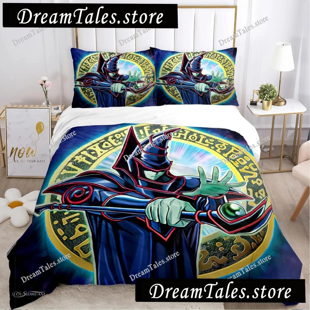Cartoon Dark Magician Duvet Cover Comforter Fear Bedding Set Soft Quilt Cover And Pillowcases For Teens SingleDoubleQueenKing029