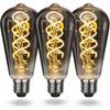 LED Bulb E27 Vintage ST64 Edison 4W (equiv. 40W) Dimmable Smoked Glass - Warm White